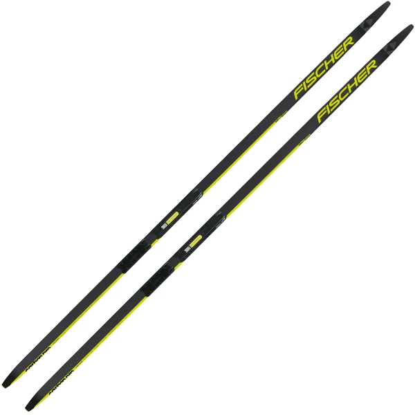 Sortie 💯 Skis De Fond FISCHER TWIN SKIN CARBON PRO MEDIUM 23 Noir / Jaune 🧨