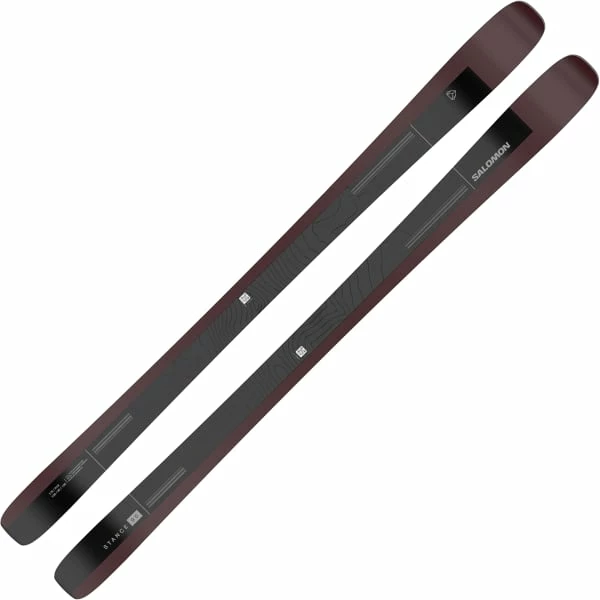 Vente flash 😀 Skis Alpin SALOMON N STANCE 90 BLACK/BURGANDY 23 Violet / Noir 🎁