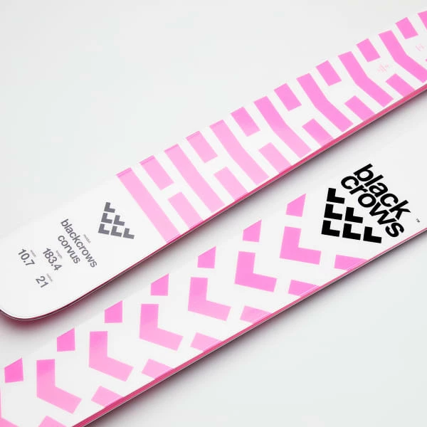 Meilleure affaire 🎁 Skis Alpin BLACK CROWS CORVUS 23 Blanc / Rose 😀 – Image 5