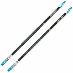 Grosses soldes 🎉 Skis De Fond SALOMON RC JUNIOR SKIN + PSP 19 Noir / Bleu 💯