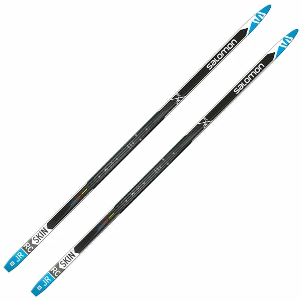 Grosses soldes 🎉 Skis De Fond SALOMON RC JUNIOR SKIN + PSP 19 Noir / Bleu 💯