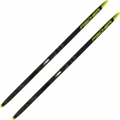 Sortie 🌟 Skis De Fond FISCHER TWIN SKIN RACE JR IFP 22 Noir / Jaune 🔥