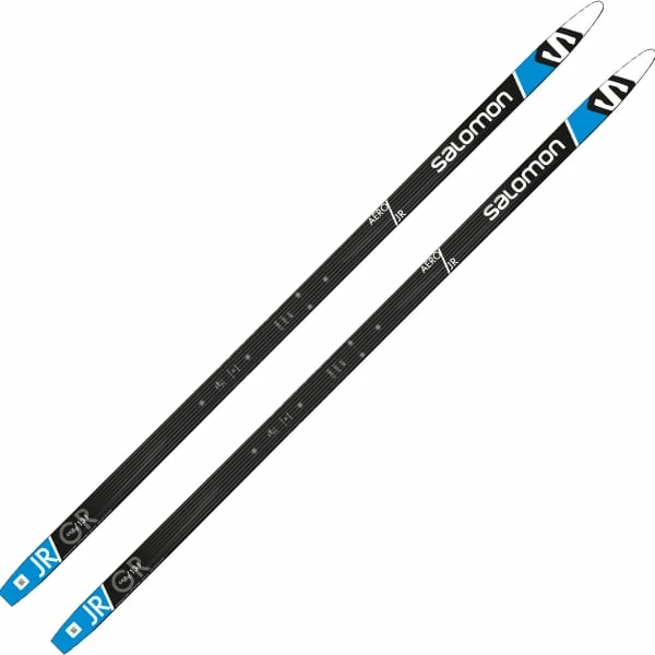 Tout neuf ⌛ Skis De Fond SALOMON AERO GRIP JUNIOR 23 Noir / Bleu 🎉