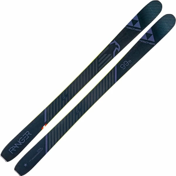 Promo 🥰 Skis Alpin FISCHER RANGER 99 TI WS 21 Noir / Bleu 🔔