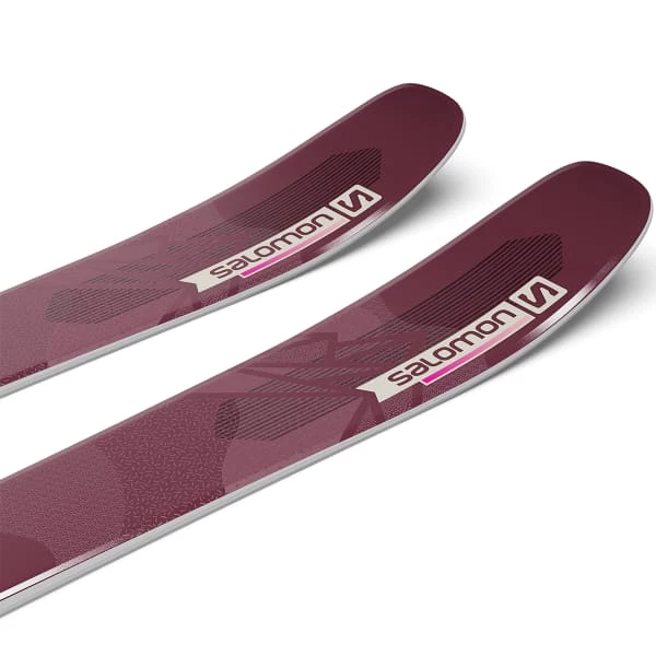 Le moins cher đ Skis Alpin SALOMON QST LUX 92 BORDEAU/PINK 22 Rouge đ â Image 4