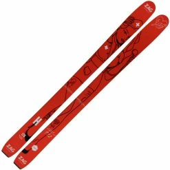 Nouveau 🛒 Skis Alpin ZAG H106 LTD EDITION NURSE 23 Rouge 🧨