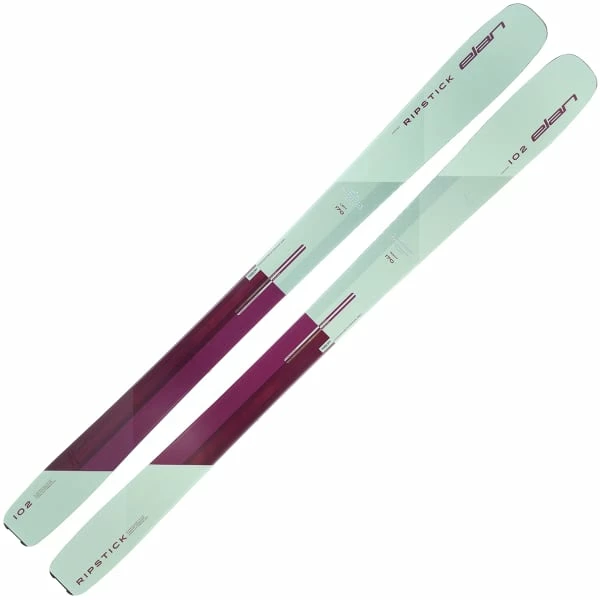 Budget 🛒 Skis Alpin ELAN RIPSTICK 102 W 22 Vert / Violet 😉