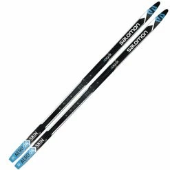 Meilleure vente 🌟 Skis De Fond SALOMON AERO JUNIOR SKIN 21 Noir / Blanc / Bleu ❤️