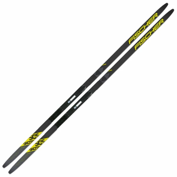 Budget 🛒 Skis De Fond FISCHER SCS SKATE IFP 23 Noir / Jaune 🧨